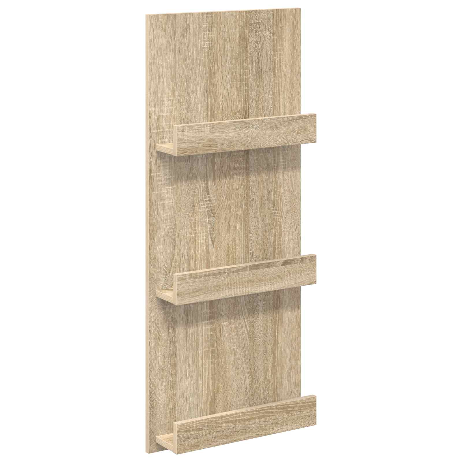 vidaXL Magazine Rack Sonoma Oak 43 x 11 x 102 cm Engineered Wood 2