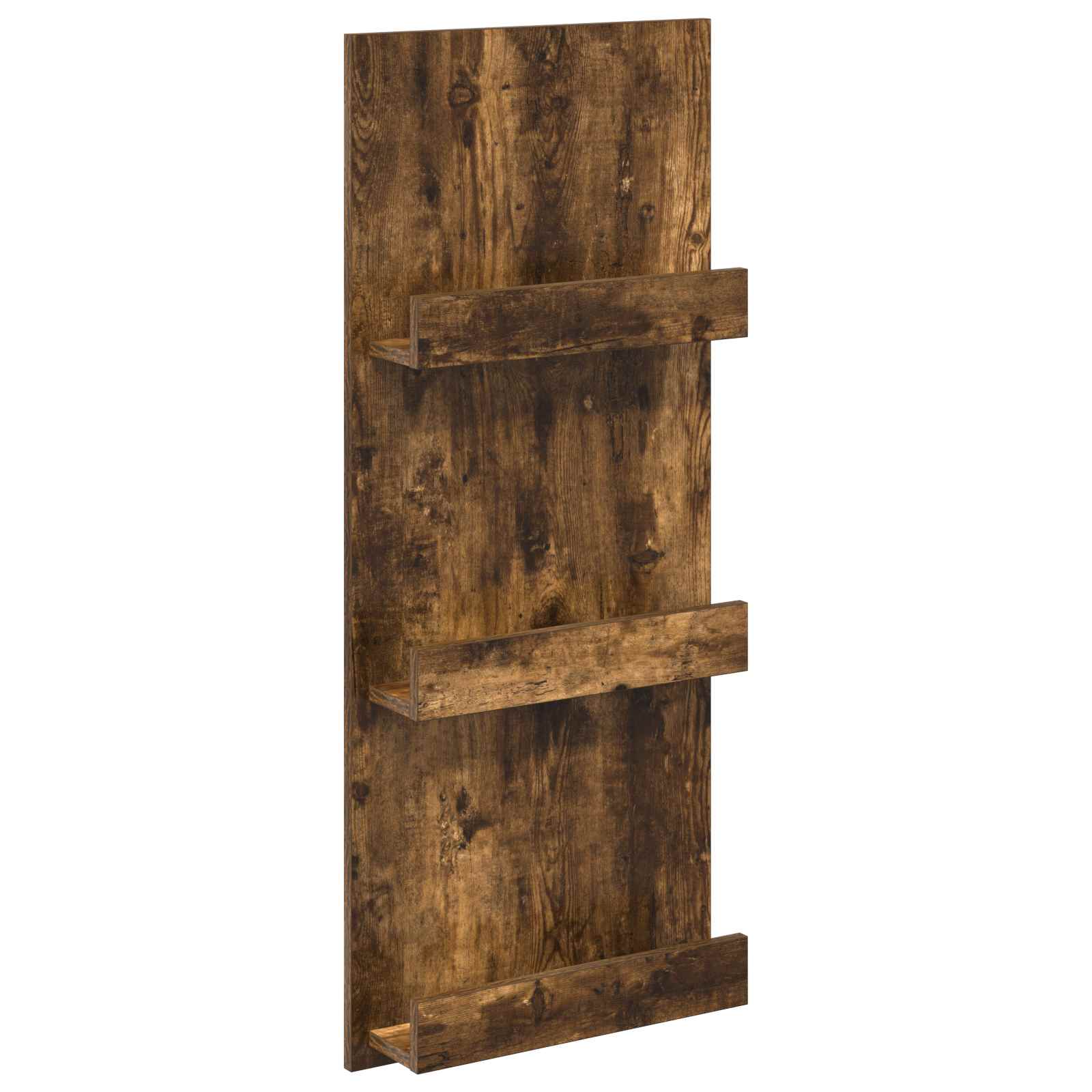 vidaXL Magazine Rack Smoked Oak 43 x 11 x 102 cm Engineered Wood 2