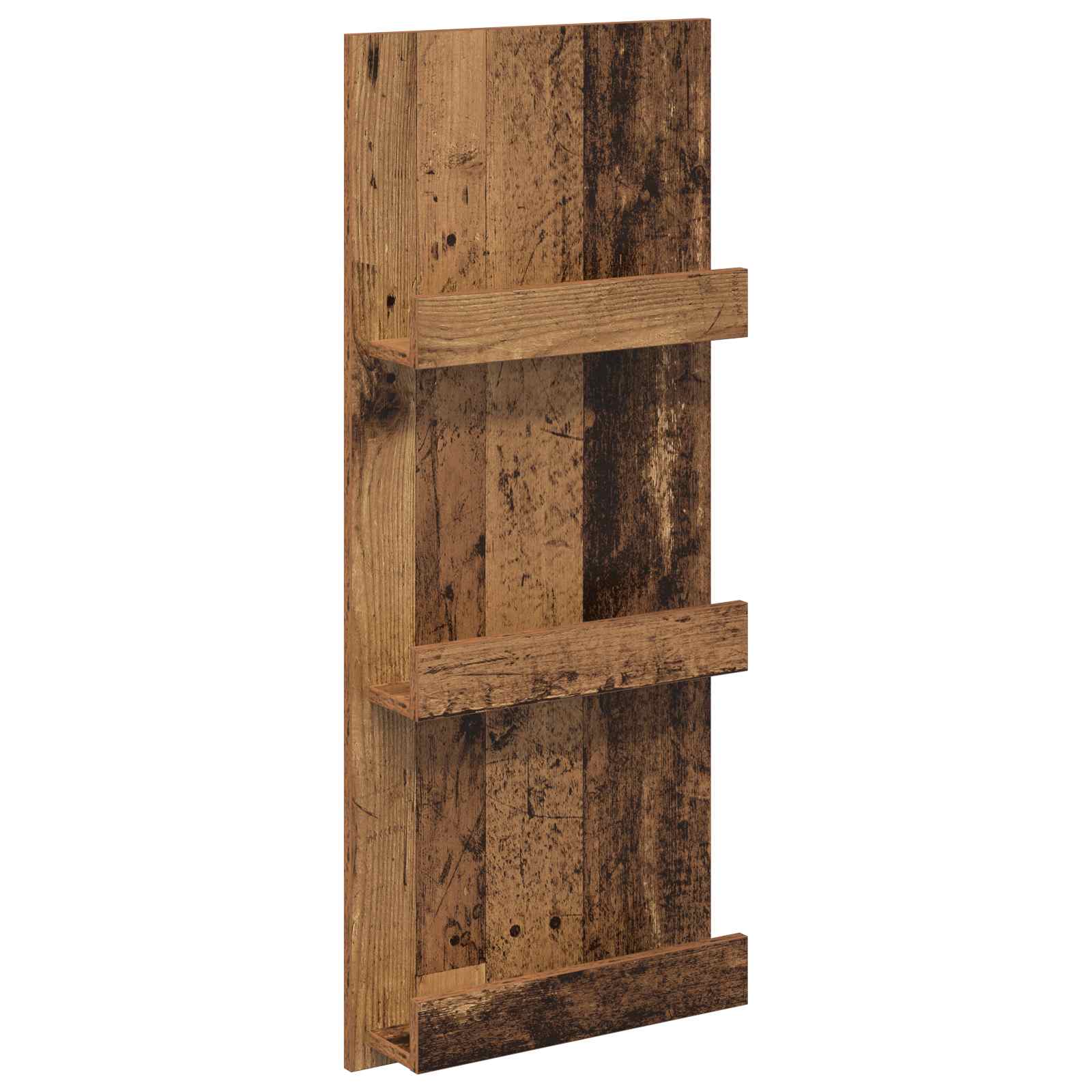 vidaXL Magazine Rack Old Wood 43 x 11 x 102 cm Engineered Wood 2