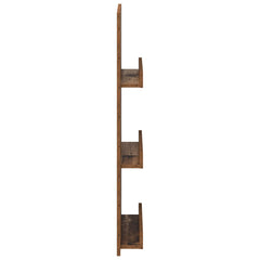 vidaXL Magazine Rack Old Wood 43 x 11 x 102 cm Engineered Wood 6
