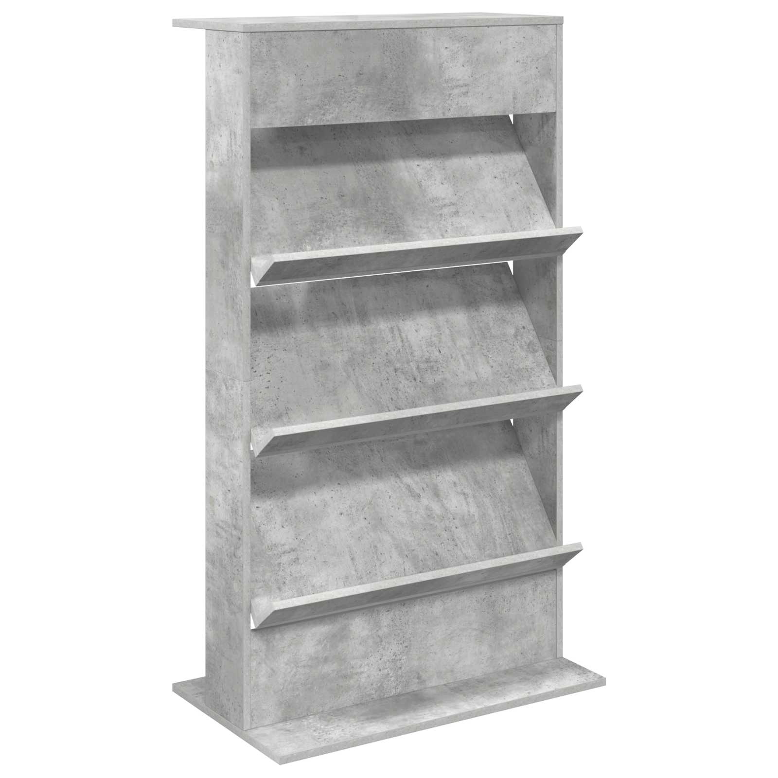 vidaXL Magazine Rack Concrete Grey 70 x 41 x 126 cm Engineered Wood 2