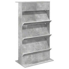 vidaXL Magazine Rack Concrete Grey 70 x 41 x 126 cm Engineered Wood 2