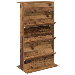 vidaXL Magazine Rack Old Wood 70 x 41 x 126 cm Engineered Wood 2