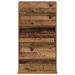 vidaXL Magazine Rack Old Wood 70 x 41 x 126 cm Engineered Wood 5