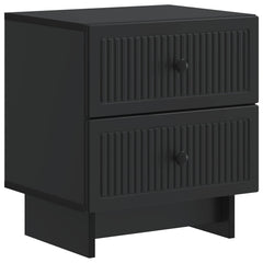 vidaXL Bedside Cabinet 2 pcs Black 43 x 34.5 x 47.5 cm Engineered Wood 5