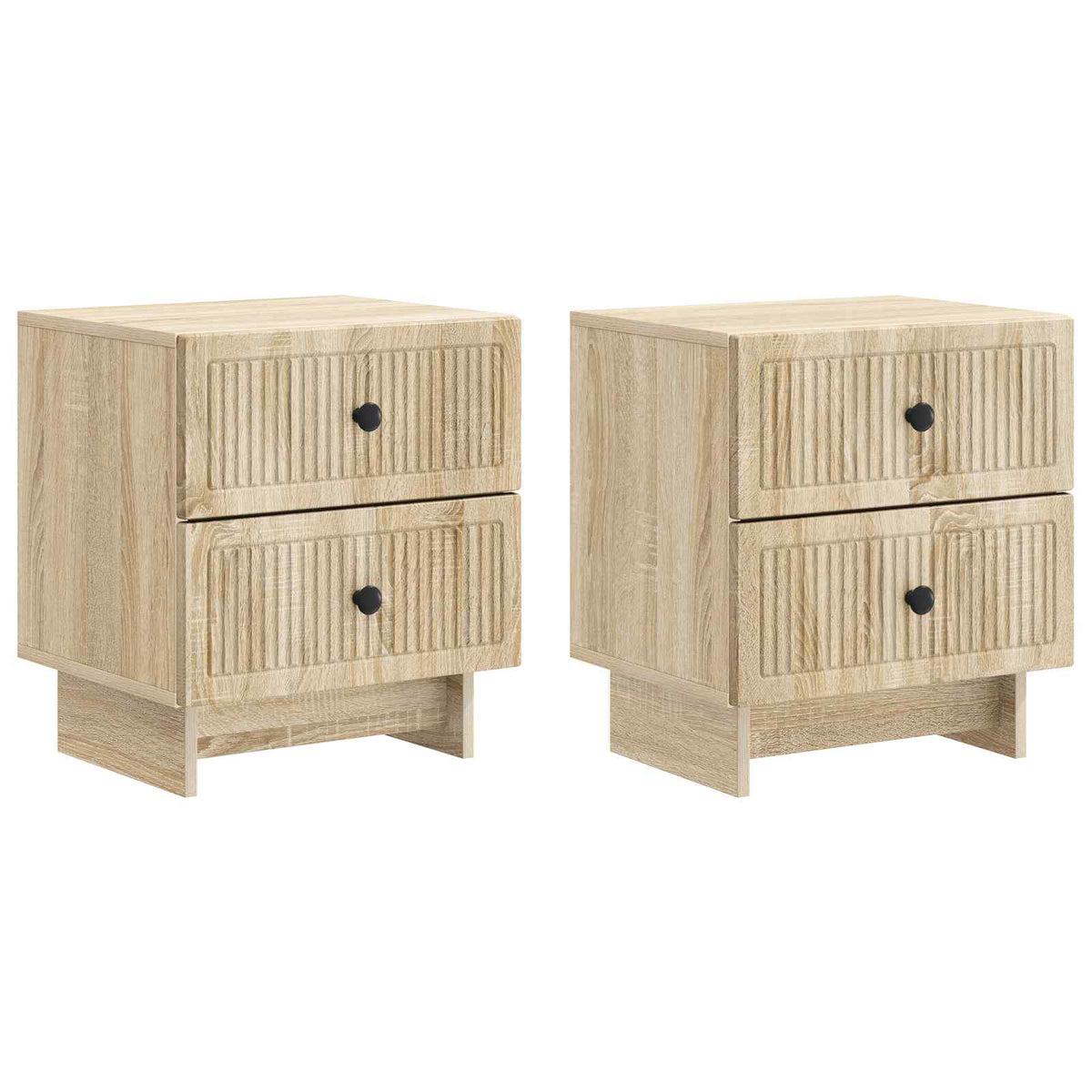 vidaXL Bedside Cabinet 2 pcs Sonoma Oak 43 x 34.5 x 47.5 cm 2