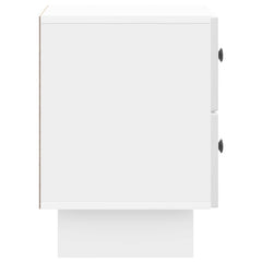 vidaXL Bedside Cabinet High Gloss White 43 x 34.5 x 47.5 cm 6