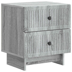 vidaXL Bedside Cabinet 2 pcs Grey Sonoma 43 x 34.5 x 47.5 cm 5