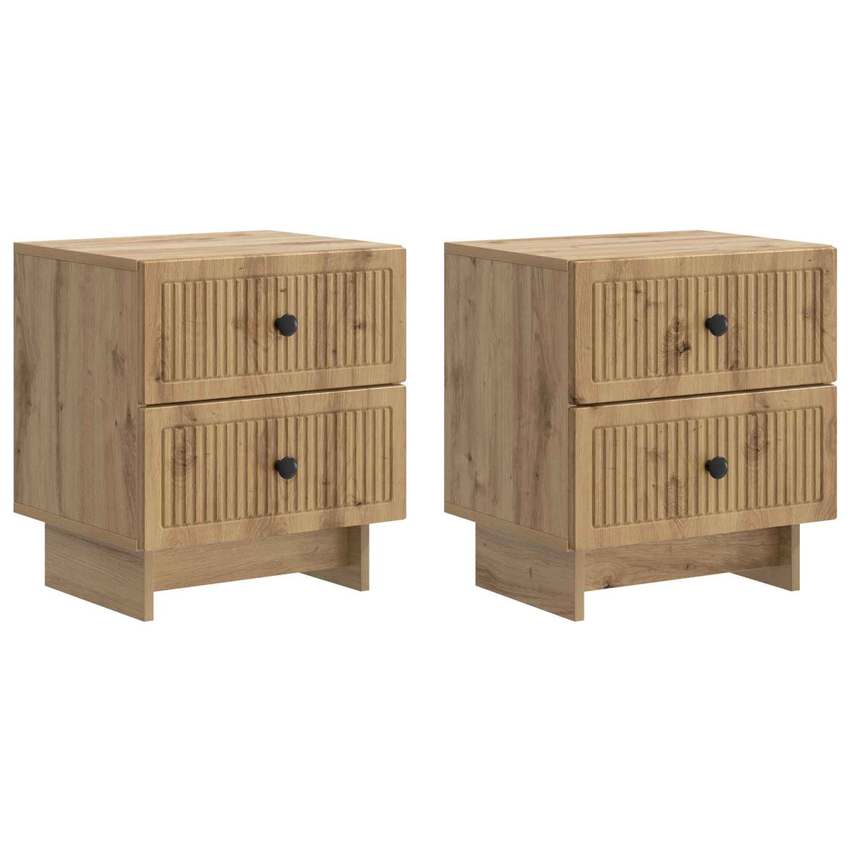 vidaXL Bedside Cabinet 2 pcs Artisan Oak 43 x 34.5 x 47.5 cm 2