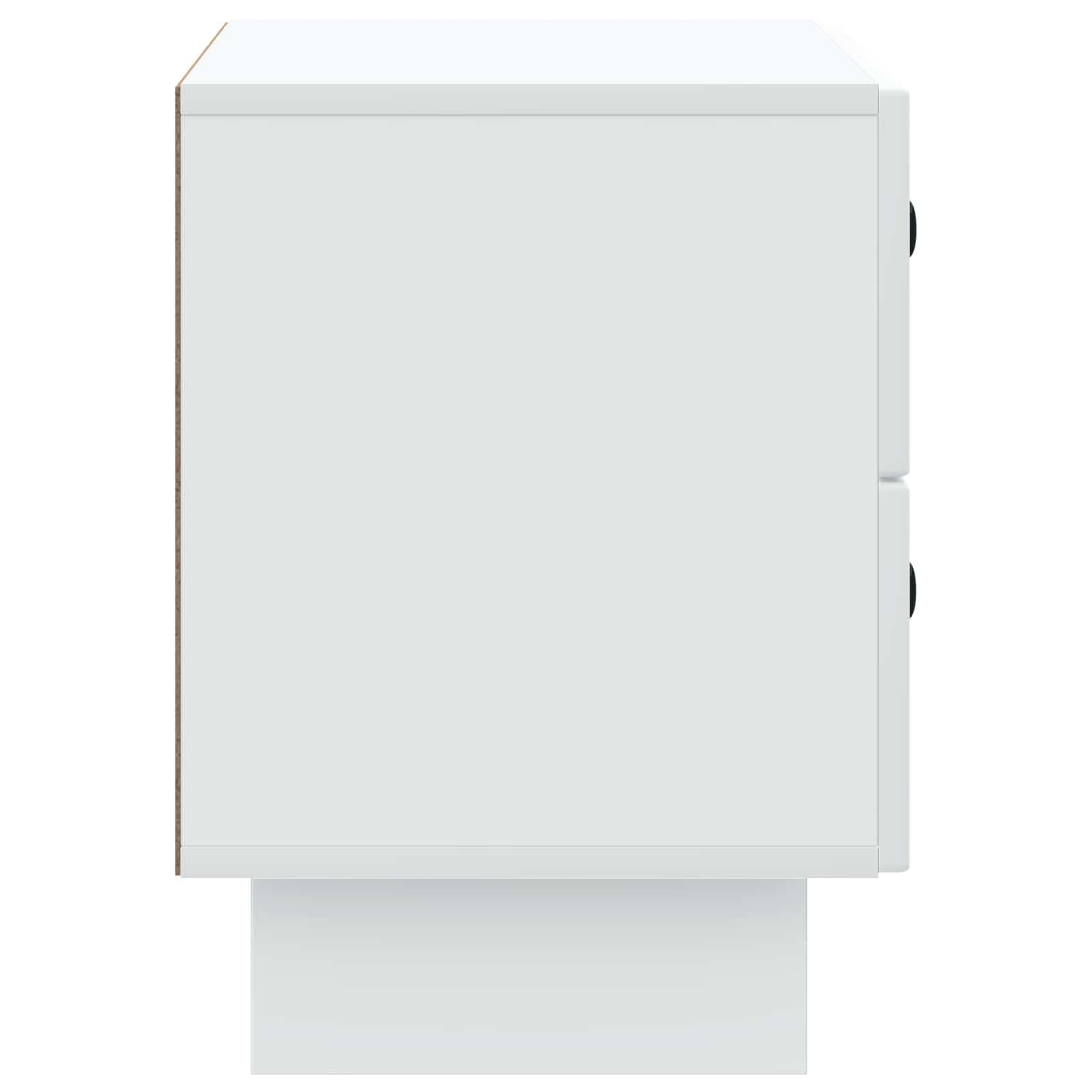 vidaXL Bedside Cabinet White 62 x 34.5 x 47.5 cm Engineered Wood 6