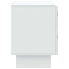 vidaXL Bedside Cabinet White 62 x 34.5 x 47.5 cm Engineered Wood 6