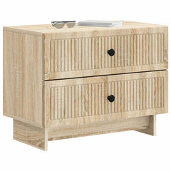 vidaXL Bedside Cabinet Sonoma Oak 62 x 34.5 x 47.5 cm Engineered Wood 3