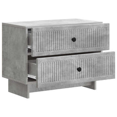 vidaXL Bedside Cabinet Concrete Grey 62 x 34.5 x 47.5 cm 4