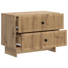 vidaXL Bedside Cabinet Artisan Oak 62 x 34.5 x 47.5 cm Engineered Wood 4