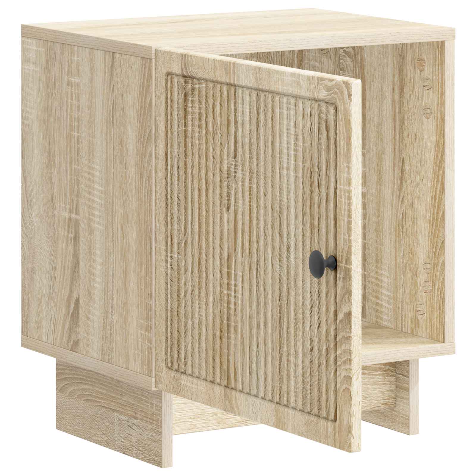 vidaXL Bedside Cabinet Sonoma Oak 43 x 34.5 x 50 cm Engineered Wood 4