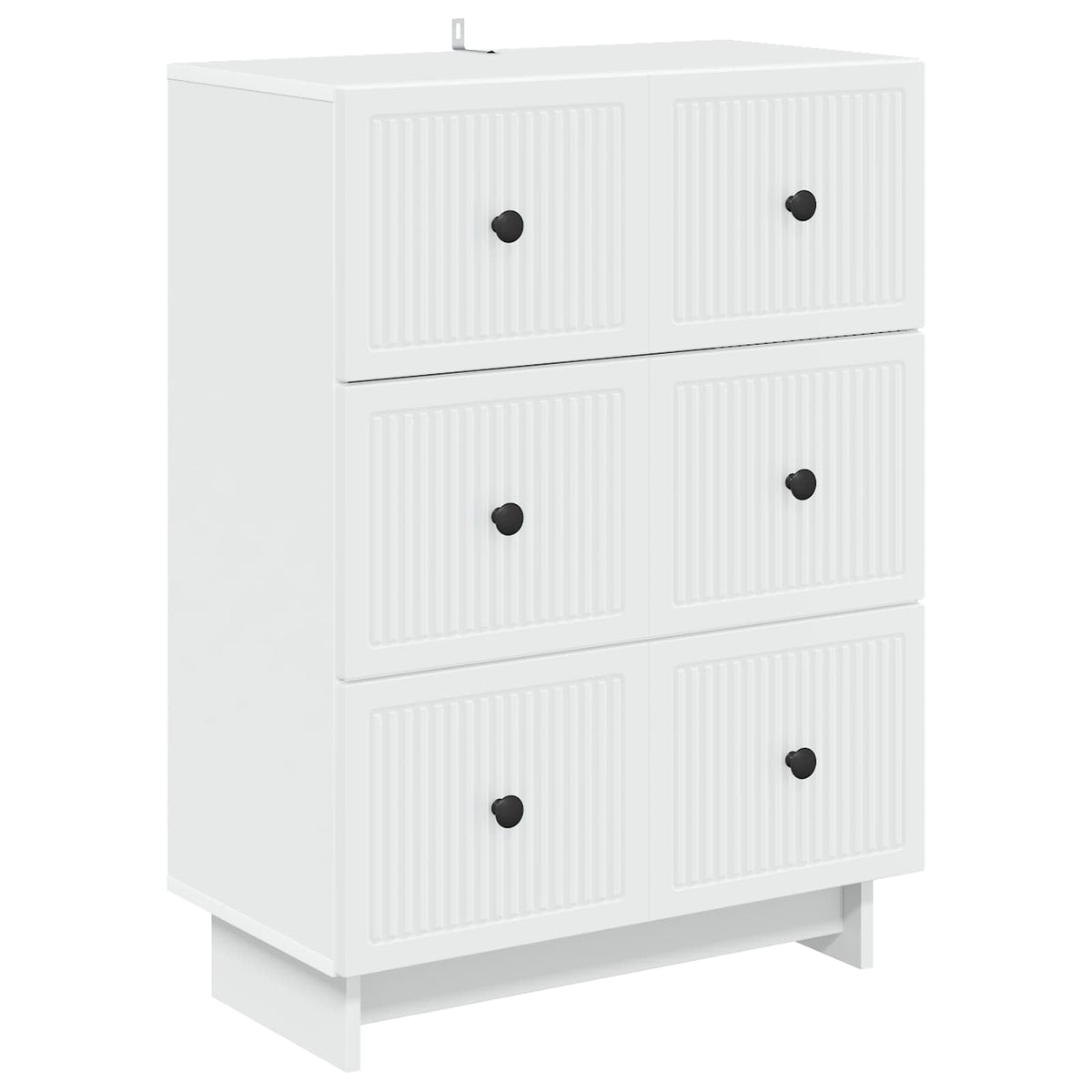 Drawer Cabinet White Engineered Wood, image 2