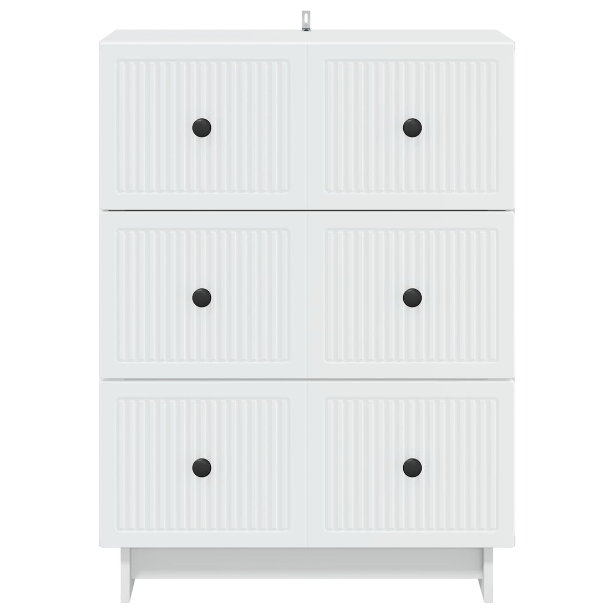 Drawer Cabinet White Engineered Wood, image 6