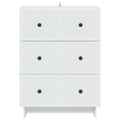 Drawer Cabinet White Engineered Wood, image 6