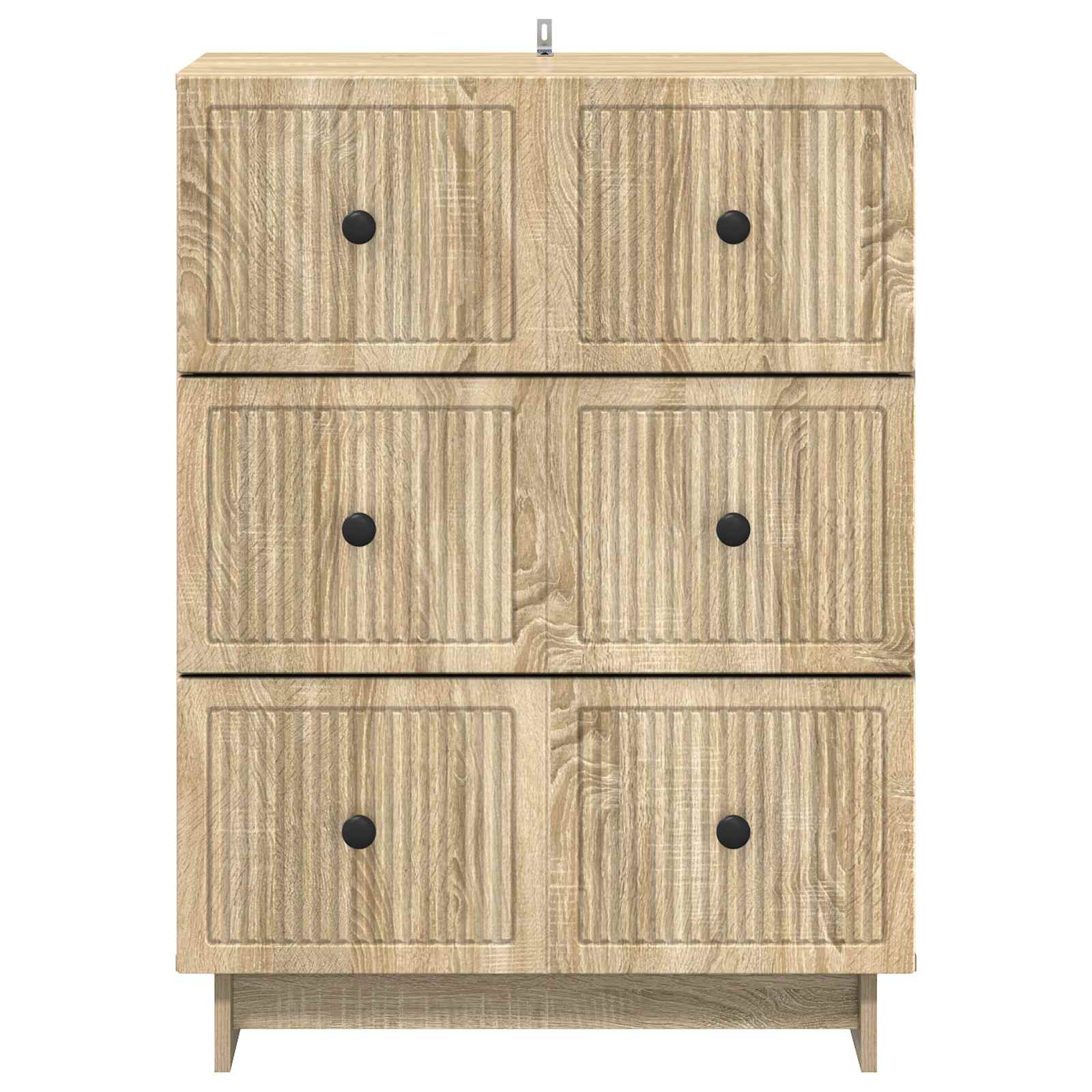 vidaXL Drawer Cabinet 66 x 34.5 x 90 cm Engineered Wood Sonoma Oak 6