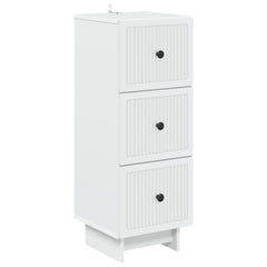 Drawer Cabinet White Engineered Wood, image 2