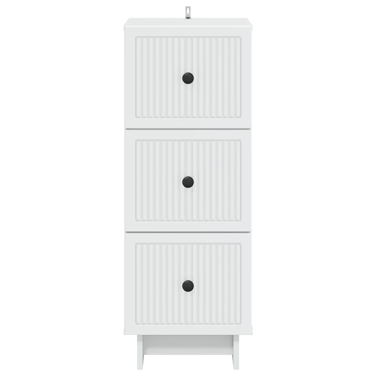 Drawer Cabinet White Engineered Wood, image 6