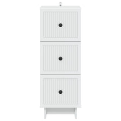 Drawer Cabinet White Engineered Wood, image 6