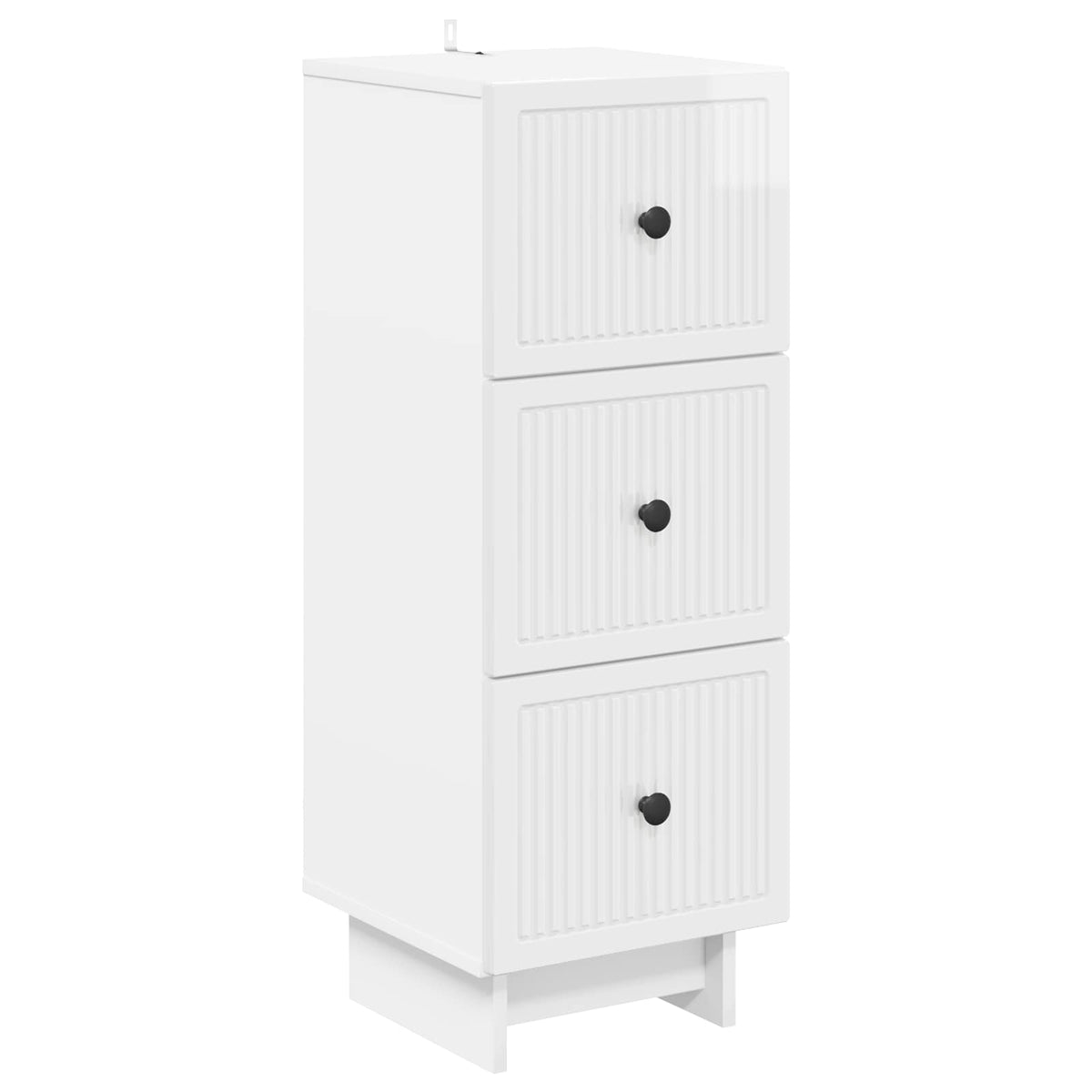 Drawer Cabinet High Gloss White, image 2