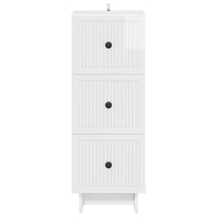 Drawer Cabinet High Gloss White, image 6