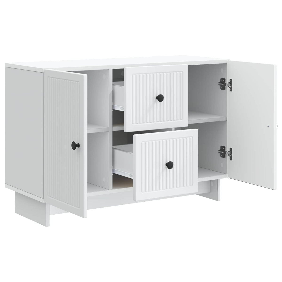 Sideboard 89 x 34.5 x 60 cm Engineered Wood White
