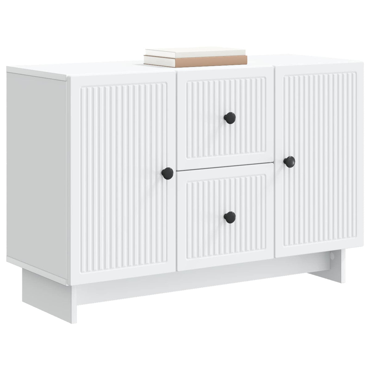 Sideboard 89 x 34.5 x 60 cm Engineered Wood White