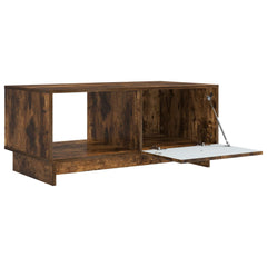 vidaXL Coffee Table Smoked Oak 90 x 50 x 40 cm Engineered Wood 4