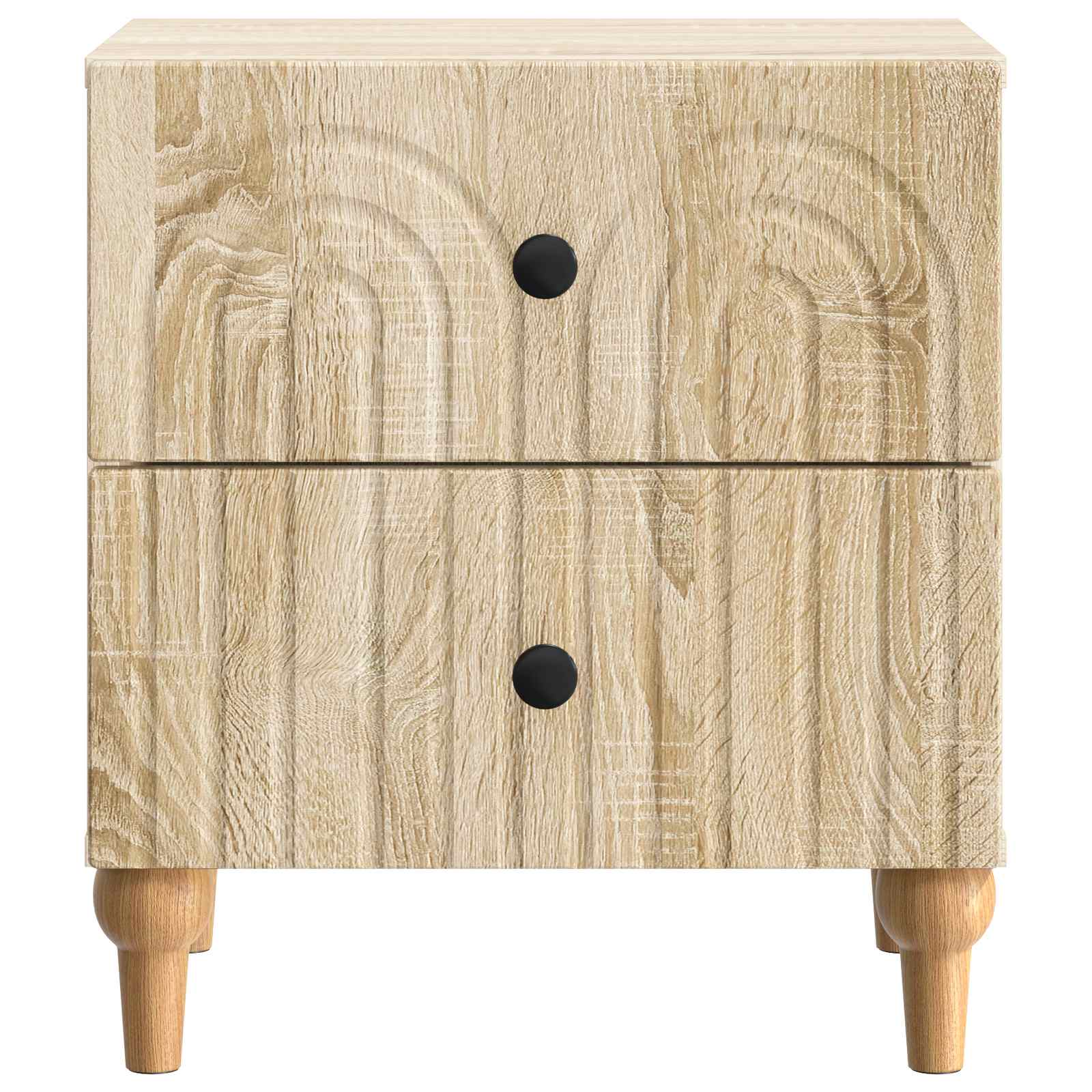 vidaXL Bedside Cabinet Sonoma Oak 43 x 34.5 x 48 cm Engineered Wood 5
