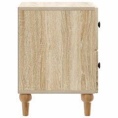 vidaXL Bedside Cabinet Sonoma Oak 43 x 34.5 x 48 cm Engineered Wood 6