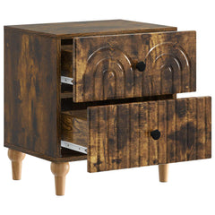 vidaXL Bedside Cabinet 2 pcs Smoked Oak 43 x 34.5 x 48 cm 6