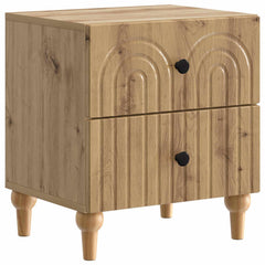 vidaXL Bedside Cabinet Artisan Oak 43 x 34.5 x 48 cm Engineered Wood 2