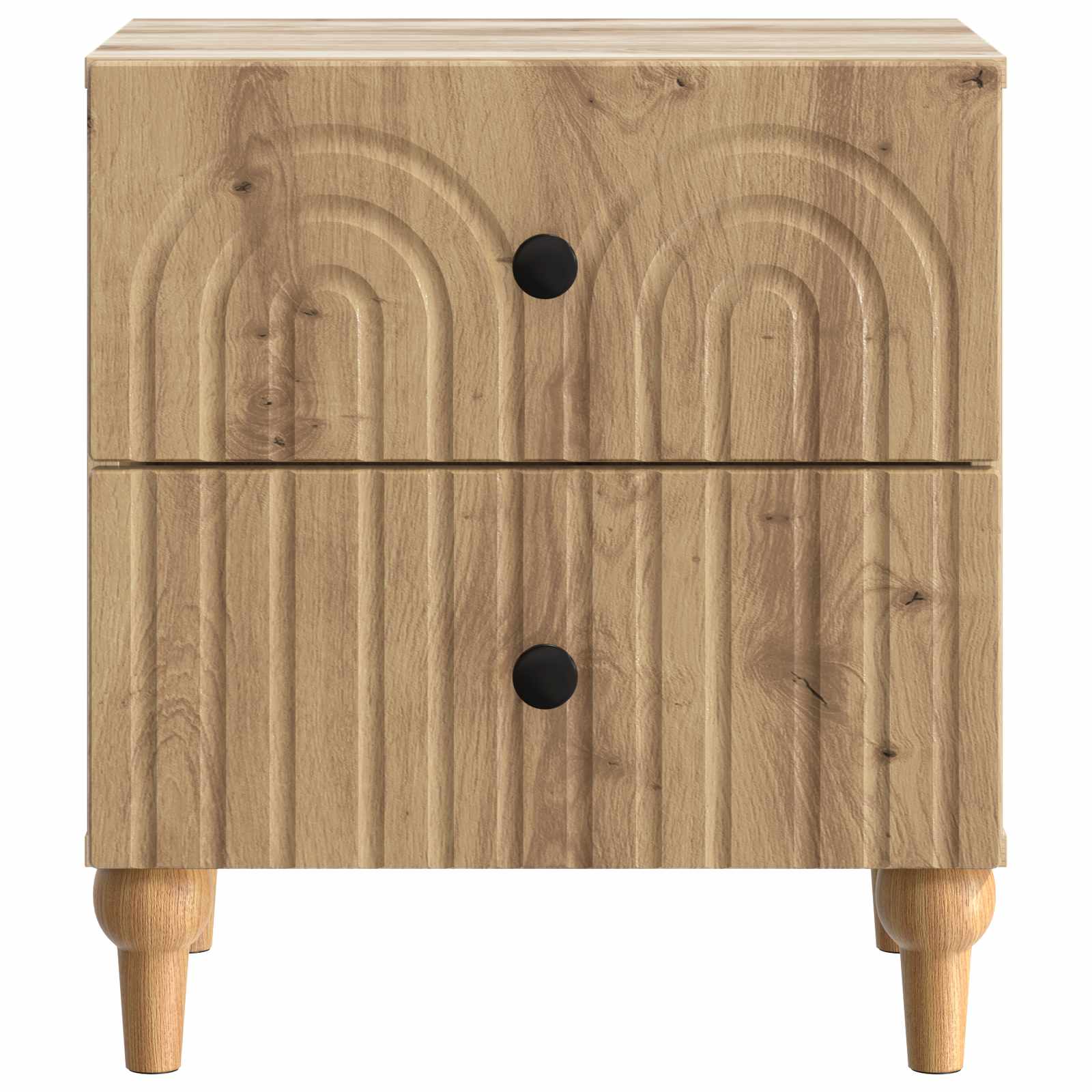 vidaXL Bedside Cabinet Artisan Oak 43 x 34.5 x 48 cm Engineered Wood 5