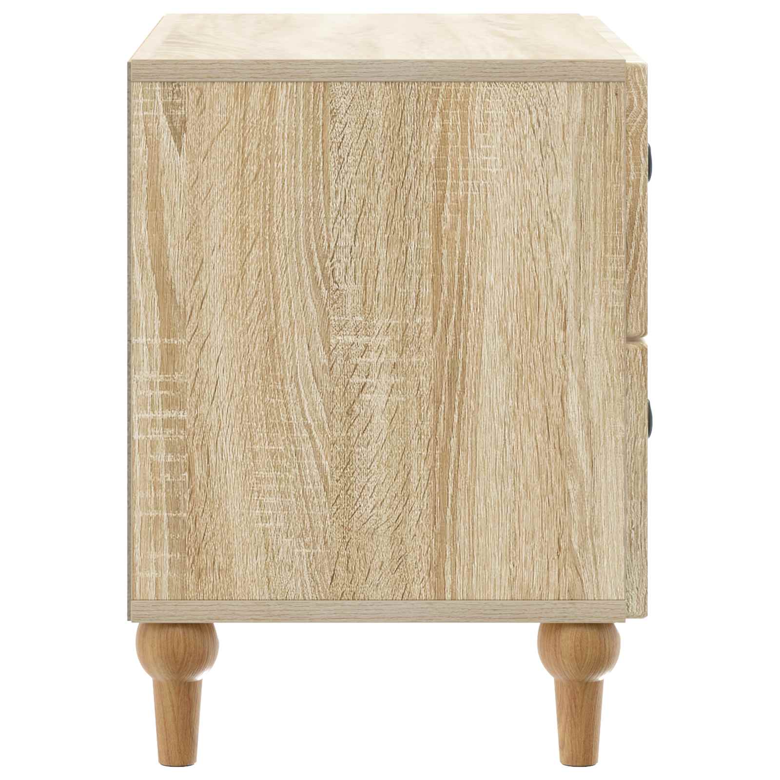 vidaXL Bedside Cabinet Sonoma Oak 62 x 34.5 x 48 cm Engineered Wood 6
