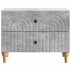 vidaXL Bedside Cabinet Concrete Grey 62 x 34.5 x 48 cm Engineered Wood 5