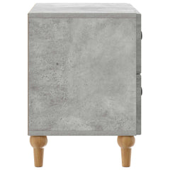vidaXL Bedside Cabinet Concrete Grey 62 x 34.5 x 48 cm Engineered Wood 6