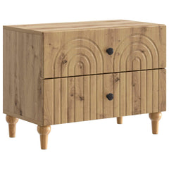 vidaXL Bedside Cabinet Artisan Oak 62 x 34.5 x 48 cm Engineered Wood 2