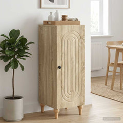 Sideboard 33 x 34.5 x 90 cm Engineered Wood Sonoma oak