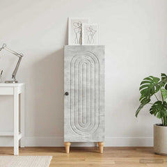 Sideboard 33 x 34.5 x 90 cm Engineered Wood Concrete grey