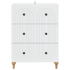 vidaXL Drawer Cabinet White 66 x 34.5 x 90 cm Engineered Wood 6