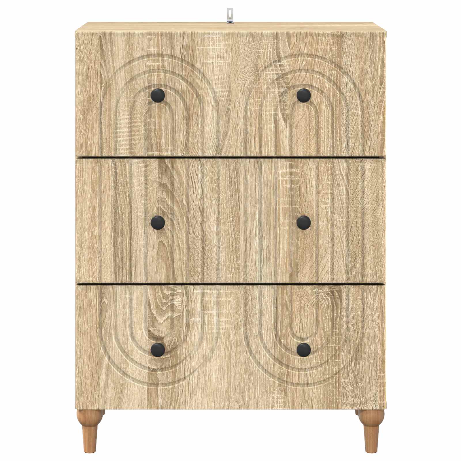 vidaXL Drawer Cabinet Sonoma Oak 66 x 34.5 x 90 cm Engineered Wood 6