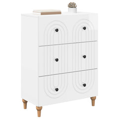 Drawer Cabinet High Gloss White, image 3