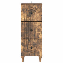 vidaXL Drawer Cabinet 33 x 34.5 x 90 cm Engineered Wood Smoked Oak 6