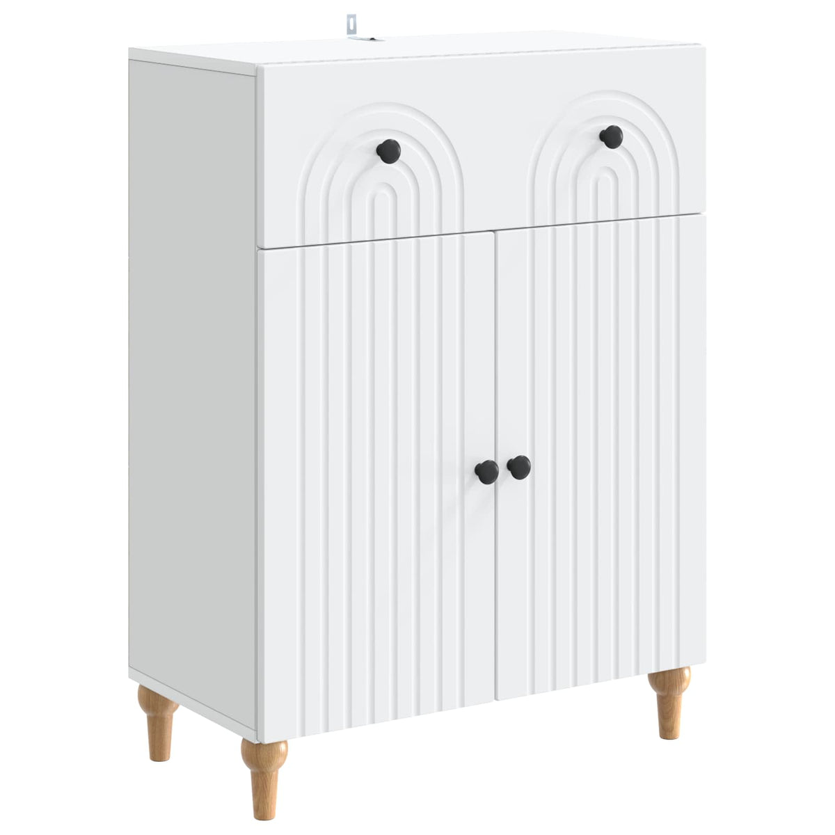 Sideboard 66 x 34.5 x 90 cm Engineered Wood White