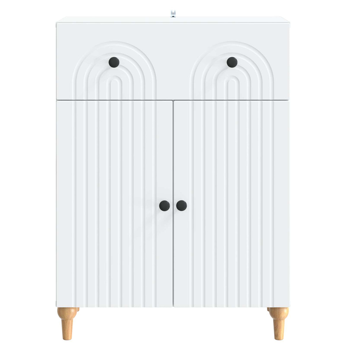 Sideboard 66 x 34.5 x 90 cm Engineered Wood White