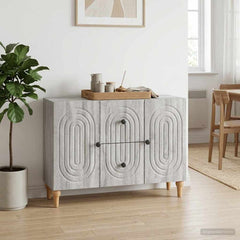 TV Cabinet 89 x 34.5 x 60 cm Engineered Wood Grey sonoma