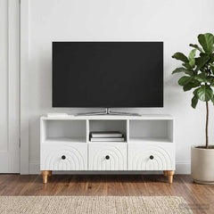 TV Cabinet 102 x 34.5 x 50 cm Engineered Wood White